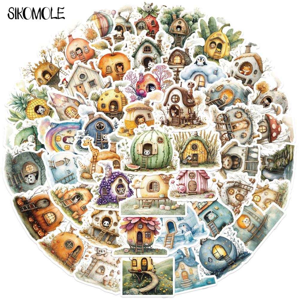 10 30 50Pcs Cartoon The Home Of Small Animals Stickers Aesthetic Fridge Laptop Phone Diary Stationery Graffiti Sticker Kid Toy