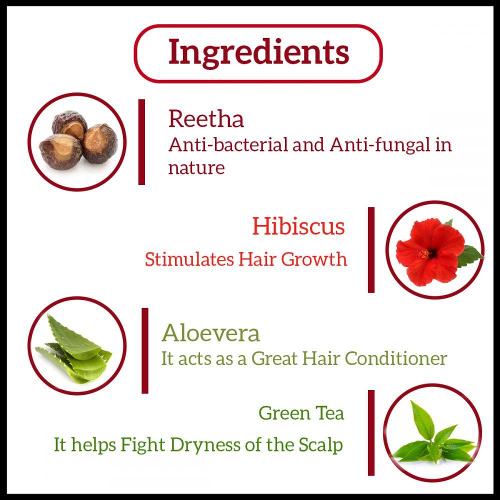 Haarshampoo mit Hibiskus und Aloe Vera: gegen Haarausfall (210 ml), Hibiskus & Aloevera Haarreiniger Khadi Natural