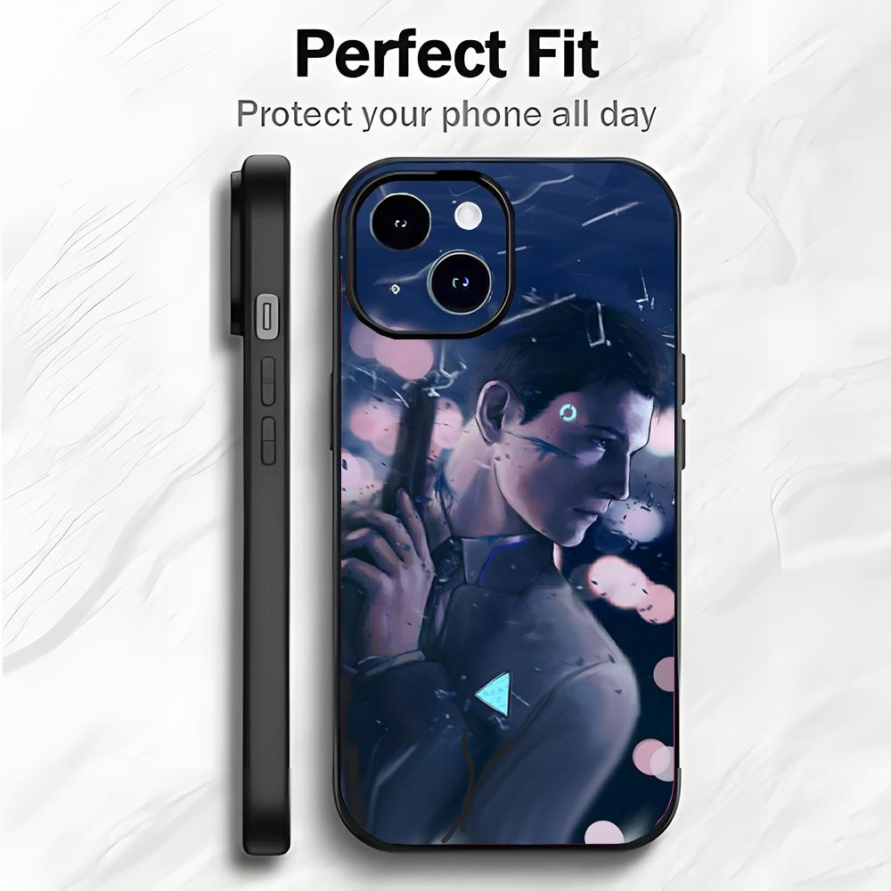 Emotional SciFi Game D-Detroit Become Human Phone Case Phone Case Soft Packaging Lightweight For iPhone17 16 15 14 13ProMax