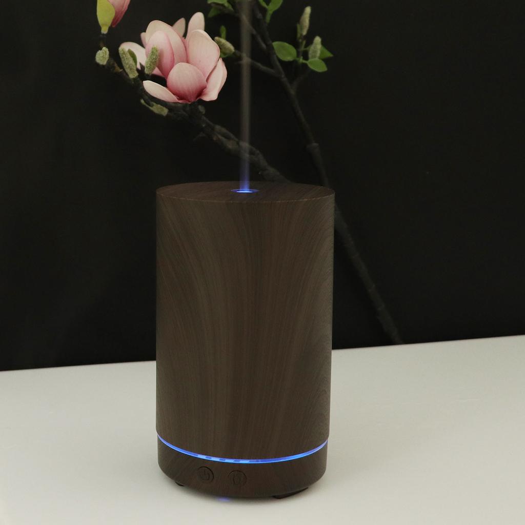 Home 200ML Mini Wood Grain Desktop Colorful Aroma Diffuser Humidifier