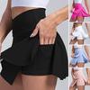 Women Tennis Skirt with Pocket High Waisted Golf Skort Summer Casual Athletic Sports Running Pickleball Workout Skirt with Inner Shorts