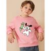 European Sizes Autumn/Winter Kids' Long-Sleeve Crewneck Sweatshirt, Casual and Comfortable Style with Fun Cartoon Puppy Skateboard Print