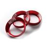 SNZ Suzuki New Jimny Air Conditioner Dial Ring Set of Interior Accessories for Jimny Sierra JB74w Covers, 3, (Red) JB64w,