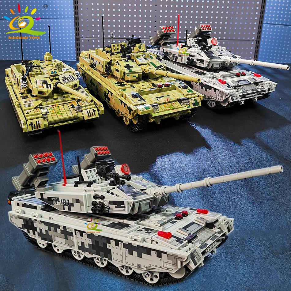 WW2 Military Tank Building Blocks Set for Children Army Weapon Car Truck Bricks Toy City Construction Bricks Kids Gift