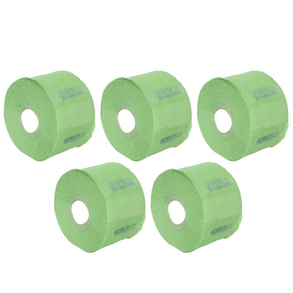 5 Rolls Disposable Barber Paper Neck Strips Self Adhesive Hairdressing Stretchy Wrap for