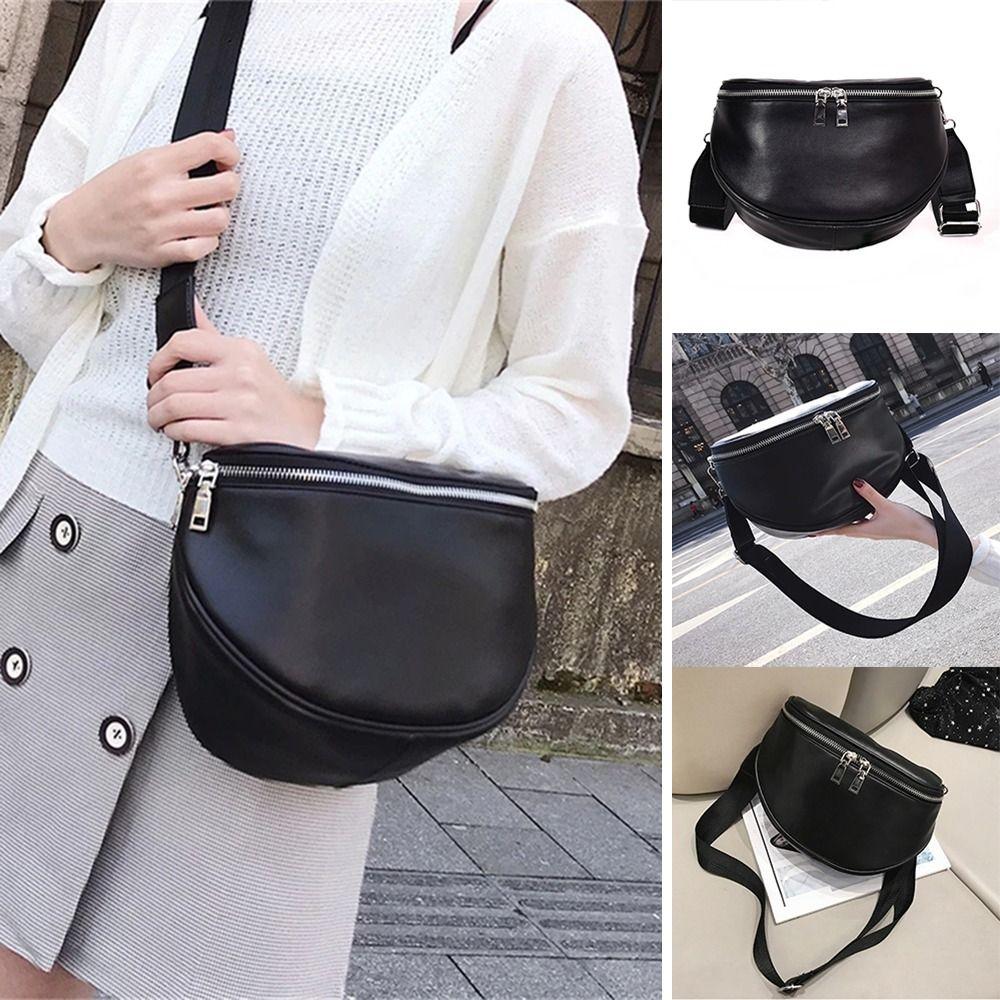 

PU Leather Crossbody Pack High Capacity Handbag High Quality Waist Bag Women