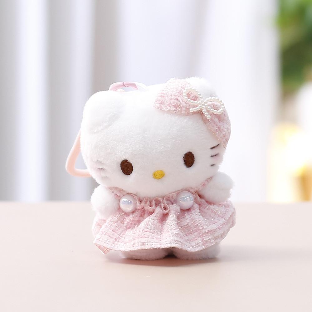 Hello Kitty Plush Toy Keychain Cute Cartoon Stuffed Animal For Kids Gift