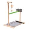Solid Wooden Bird Toys Parrot Stand Parakeet Toy Playground Cage Perch Ladder Play Birds Swing Gym Cockatiel Hamsters Wooden