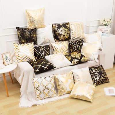 Hot Stamping Pillowcase Home Furnishing European Classical Sofa Cushion Cover Pillow Cover