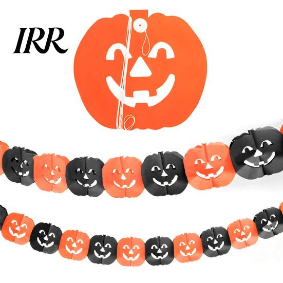High-quality Halloween Banner 5 Pcs 10FT Banner, Spooky Spider Bat Skull Ghost Decorative Holiday Cloth Pumpkin Hanging Bunting Garland for