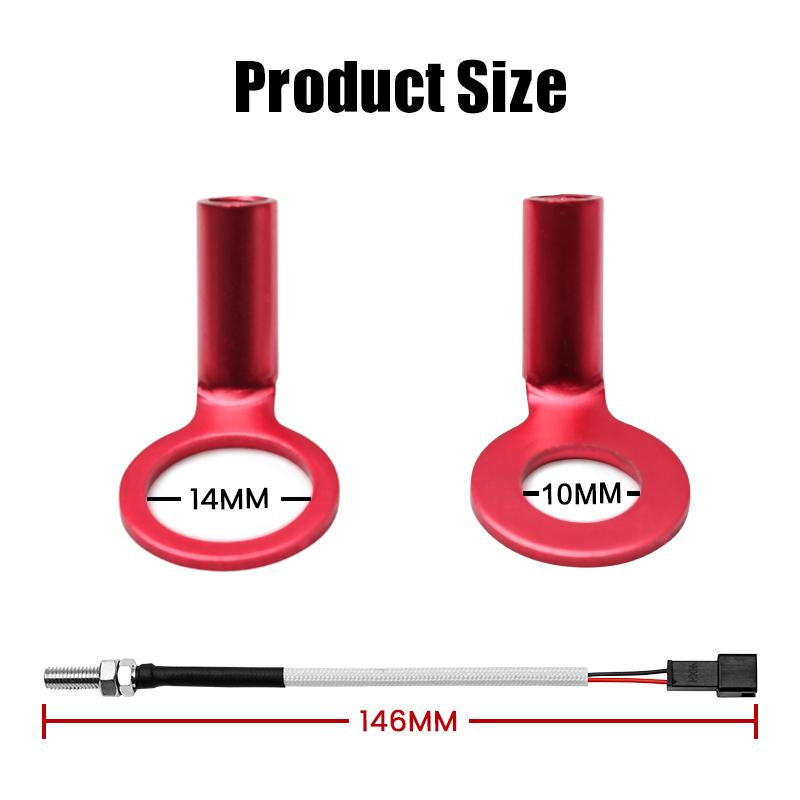 Koso Mini Square Digital Motorcycle Cylinder Head Temperature Sensor Universal Gauge for NMAX125 XMAX250 300 With Holder