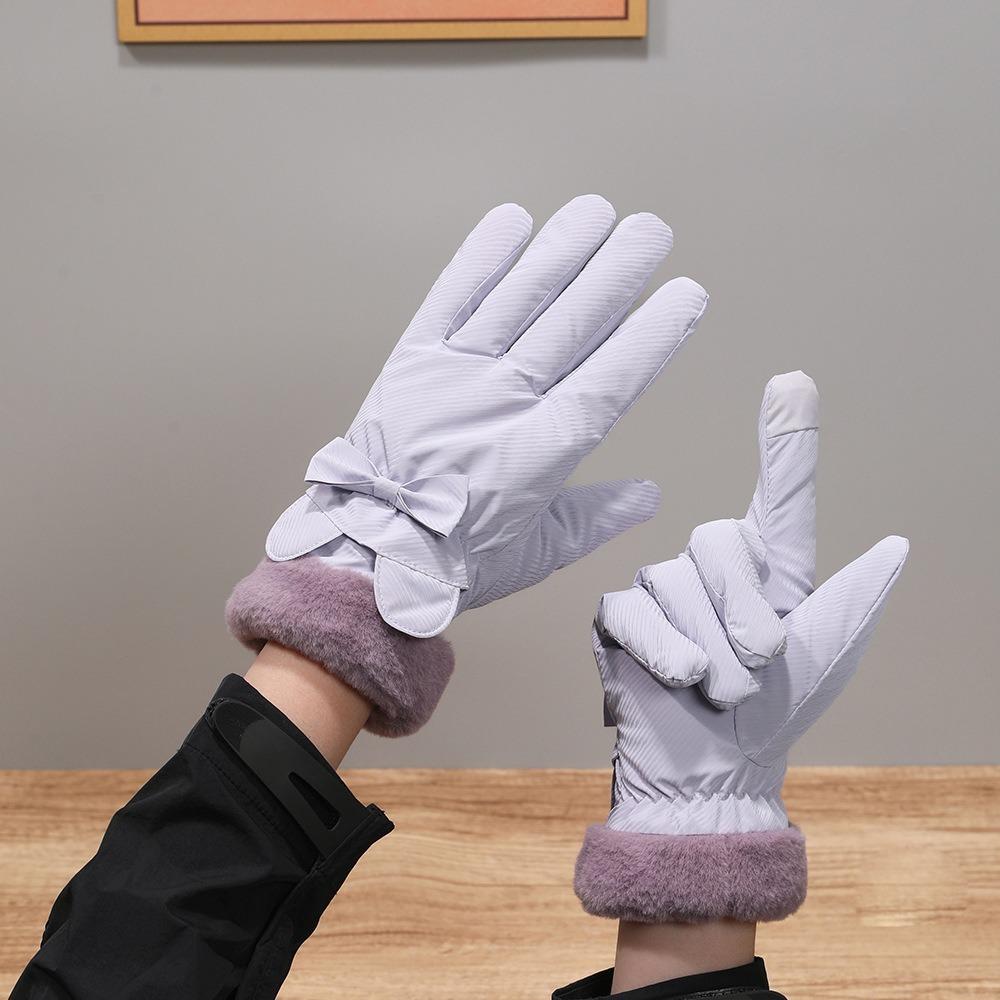 

Hot Sale Touchable Screen Winter Gloves Warm Full Finger Driving Mittens Skiing Gloves Women Men фиолетовый