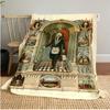 1PC  Freemason Poster Masonic Symbols  Soft Comfortable Throw Blanket Suitable All Seasons Great Gift Idea Home Office Travel