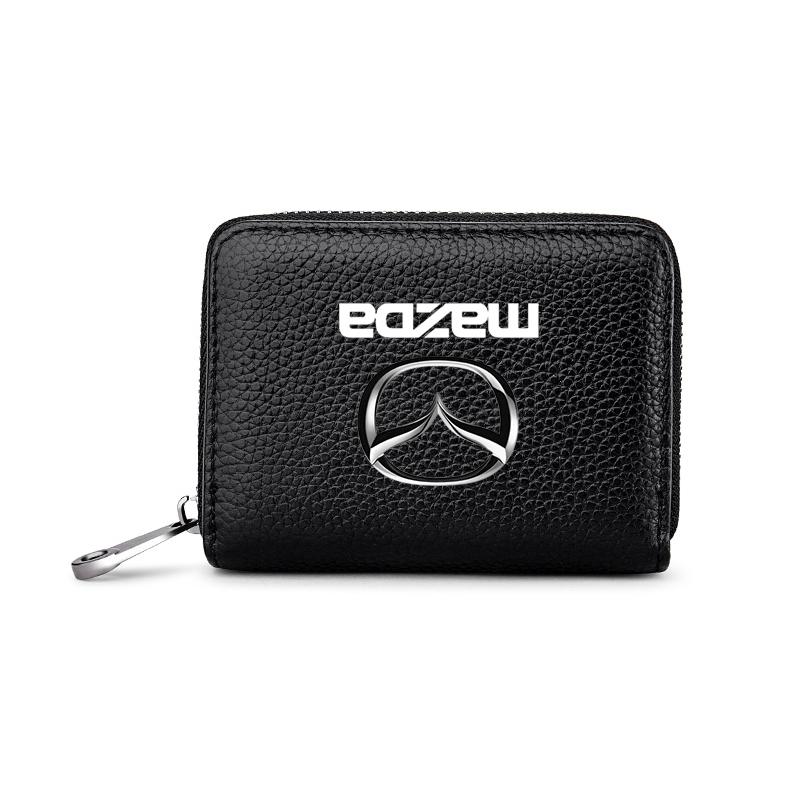 Kožená peněženka na řidičský průkaz, ID kartu, bankovní kartu do auta Styling pro Mazda 3 6 CX5 2 CX3 CX9 MX5 RX8 Demio MS CX5 2 Axela Demio Atenza MS GJI BK MP