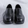 Herren Square Toe Japan Koreanische Streetwear Marke Mode Lässige Lederschuhe Herren Business Büro Pendeln Hochzeitskleid Lederschuh