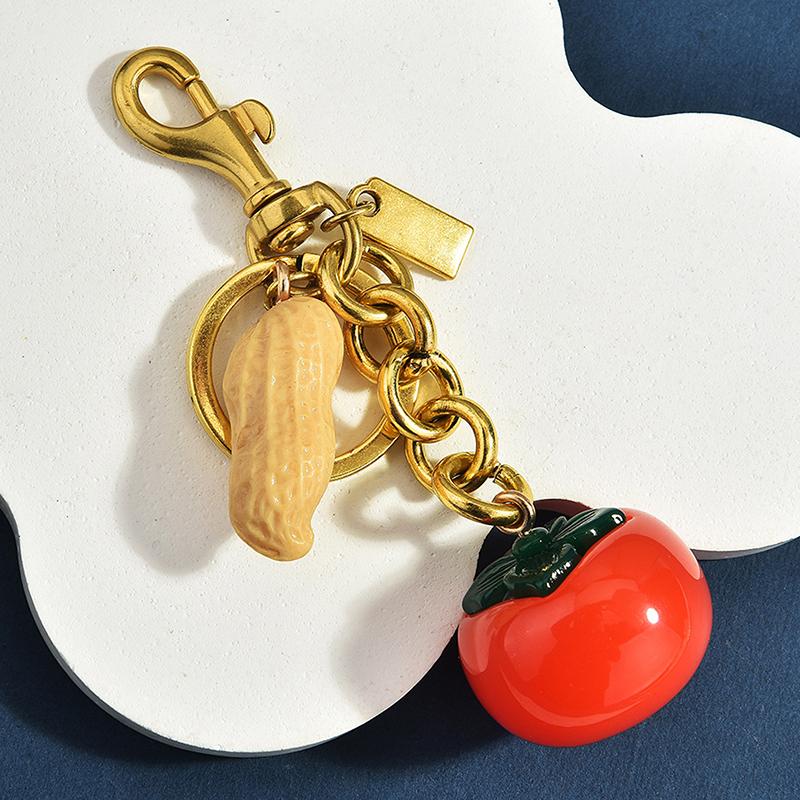 Cute Keychain For Women For Bag,Keychain For Bag Charms,Persimmon Keychains For Women Bags Or Purses