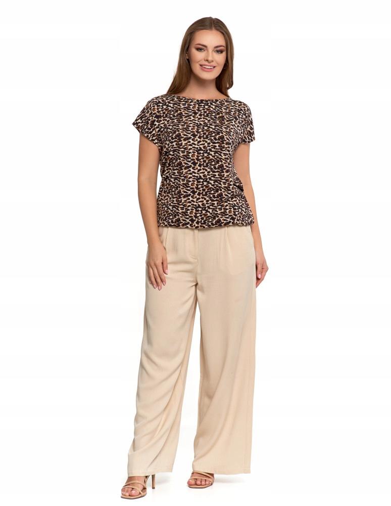 Women's Blouse with Short Sleeves, Comfortable, Elegant, Patterned MORAJ L PATT1