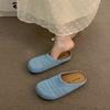 French Niche Roman Style Platform Muller Shoes Children's Summer Wear Hand-woven Hollow Breathable Bag Head Half Slippers