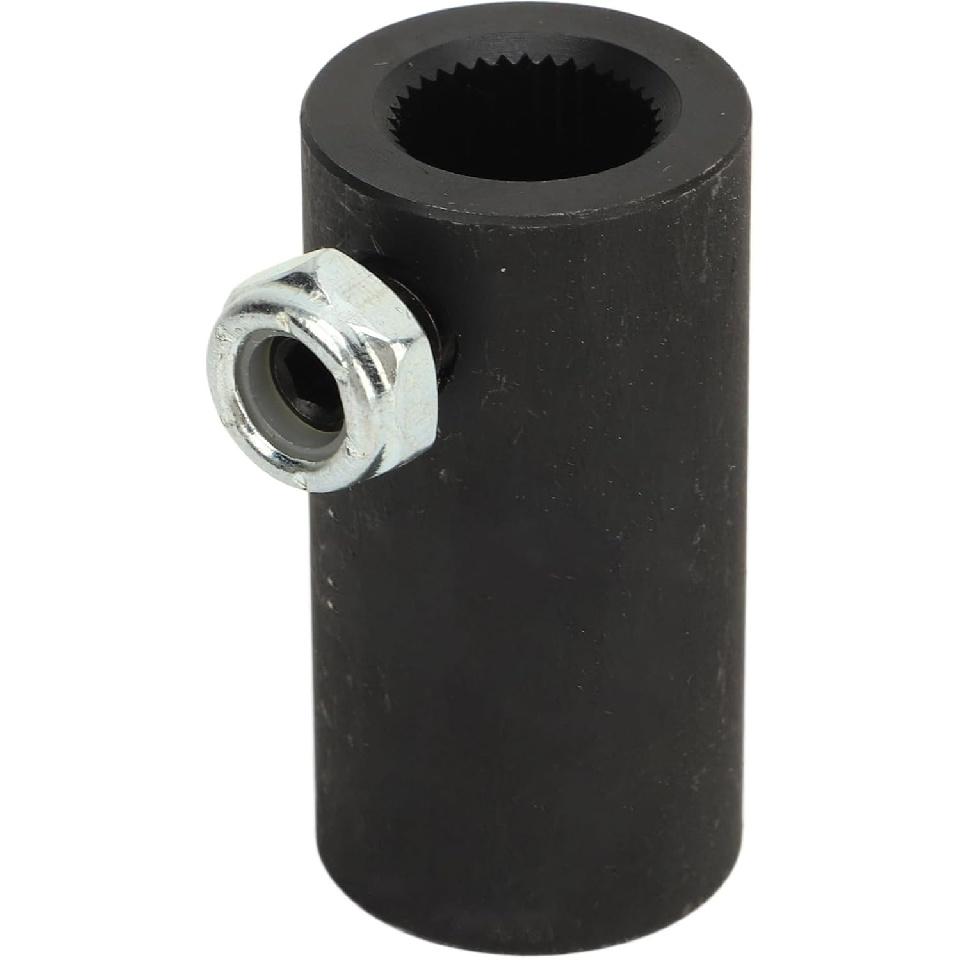 

Qiilu Single Steering Shaft Universal U Joint Steering Shaft Coupler 5/8in 36 Spline to 3/4in Round Smooth Steering Connection for Vega