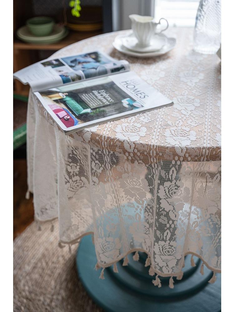 Crochet Cover Table Cloth Woven Tablecloth Hollow Tablecloth Tablecloth Towel Shooting Props