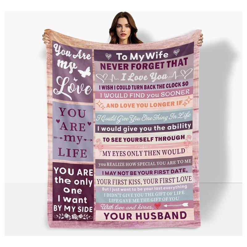 [manta De Franela] Un Regalo Conmovedor Para Las Esposas [ca S