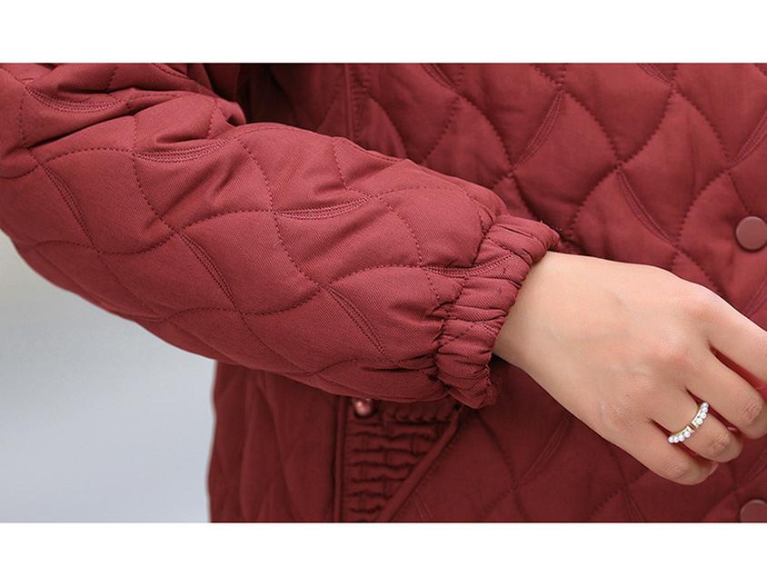 Mom's 2025 New Style Autumn/Winter Cotton Jacket for Middle-Aged & Elderly Women - Stylish, Lightweight, Fashionable Padded Outerwear