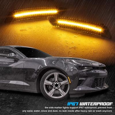 Přední Zadní LED Nárazník Boční Obrysové Světlo Lampa Kouřové Pro Chevrolet Camaro 2016-2021