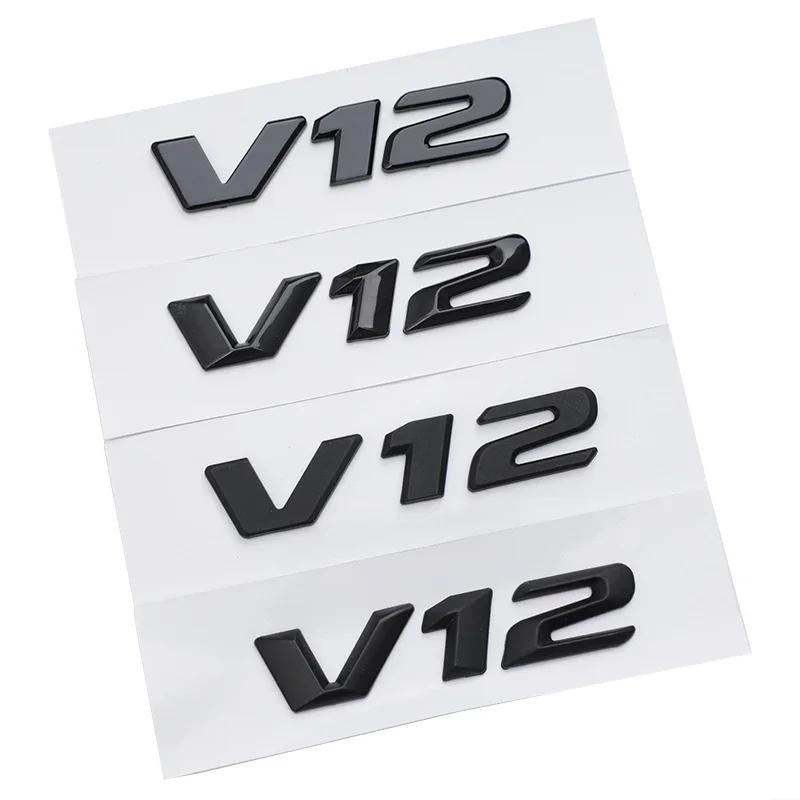OTOKIT 3D ABS Chrome Letters Car Fender Badge Sticker V12 Emblem Logo For Mercedes Maybach S600 W222 S500 W140 CL600 M275 CLS63 hgg0