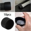 10 Pieces Fitness Equipment End Cap Accessories Black Exercise Steppers Foot Tip for Stair