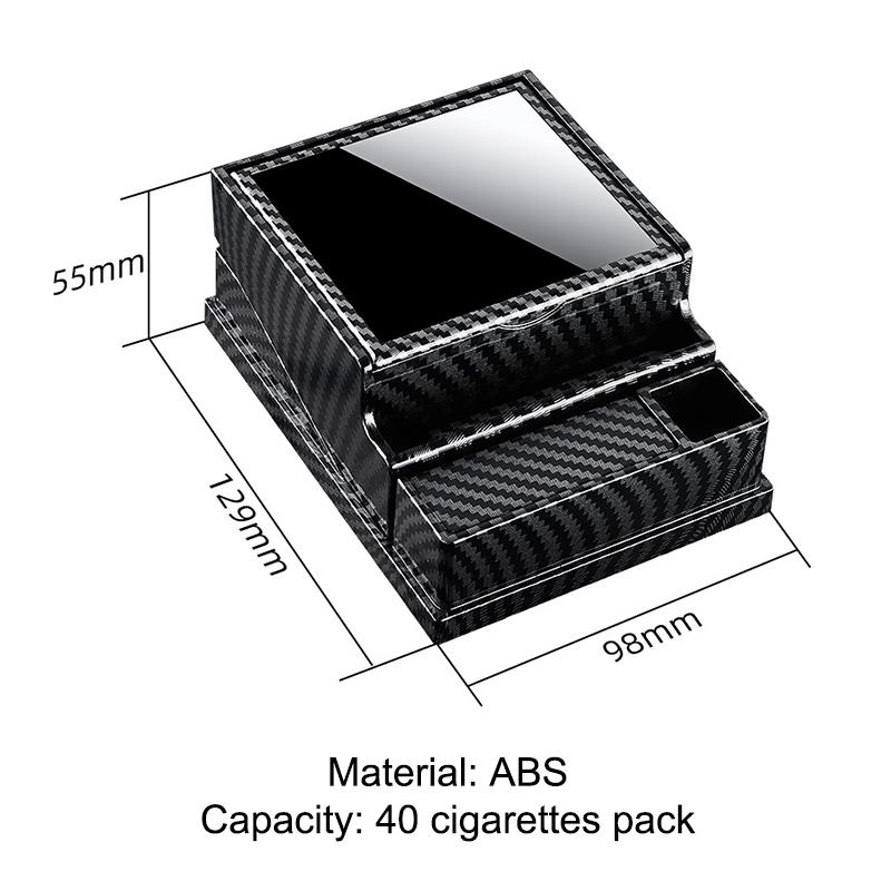 Retro Large Capacity 40 Pcs Automatic Bullet Cigarette Box Moisture Proof And Pressure Resistant Portable Cigarette Storage Box