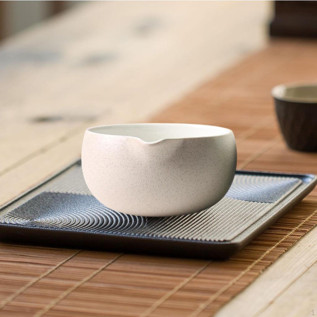 Bol Matcha Accesorii Ceramice cu Cioc de Turnare Amestecare Ceai pentru Acasă Birou