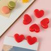 Heart Shaped Decorative Clips Small Plastic Clips for Photos Paper Sealing and Organizing Documents Office and Home Use Set of 5