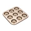 Donut Baking Pan 6-Count Carbon Steel Nonstick Donut Pan for Baking Easy Release Doughnut Molds Multifunctional Bakeware for Cakes Muffins Pies
