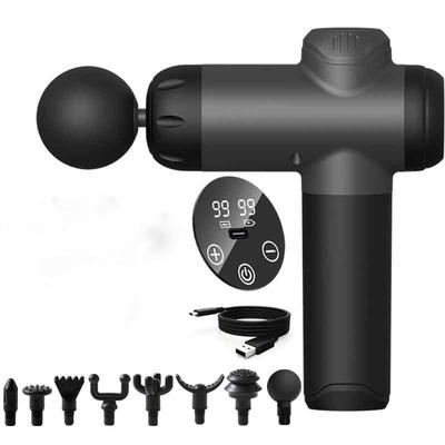 A Portable Handheld99-gear Massage Gun with 8Replaceable Heads - for Deep Tissue Massage for Travel, Office, and Home Use
