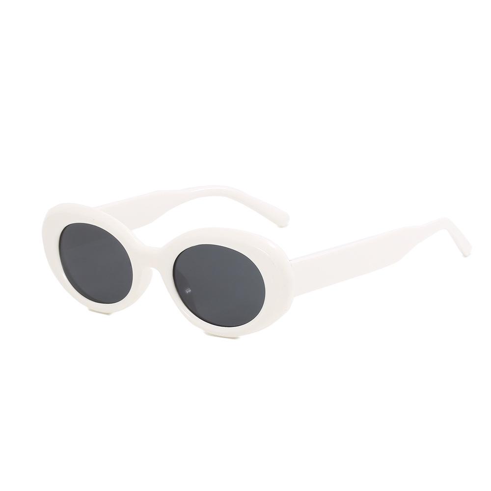 Stylish Oval Frame Sunglasses - Casual Street Style with Sun Protection