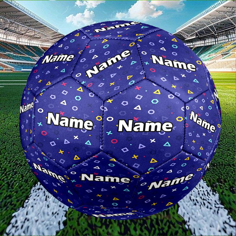 Custom Name Personalized Game On Print Size 5 Soccer Ball Training & Match Football, for Team, Kicking, Gift for Football Enthusiasts