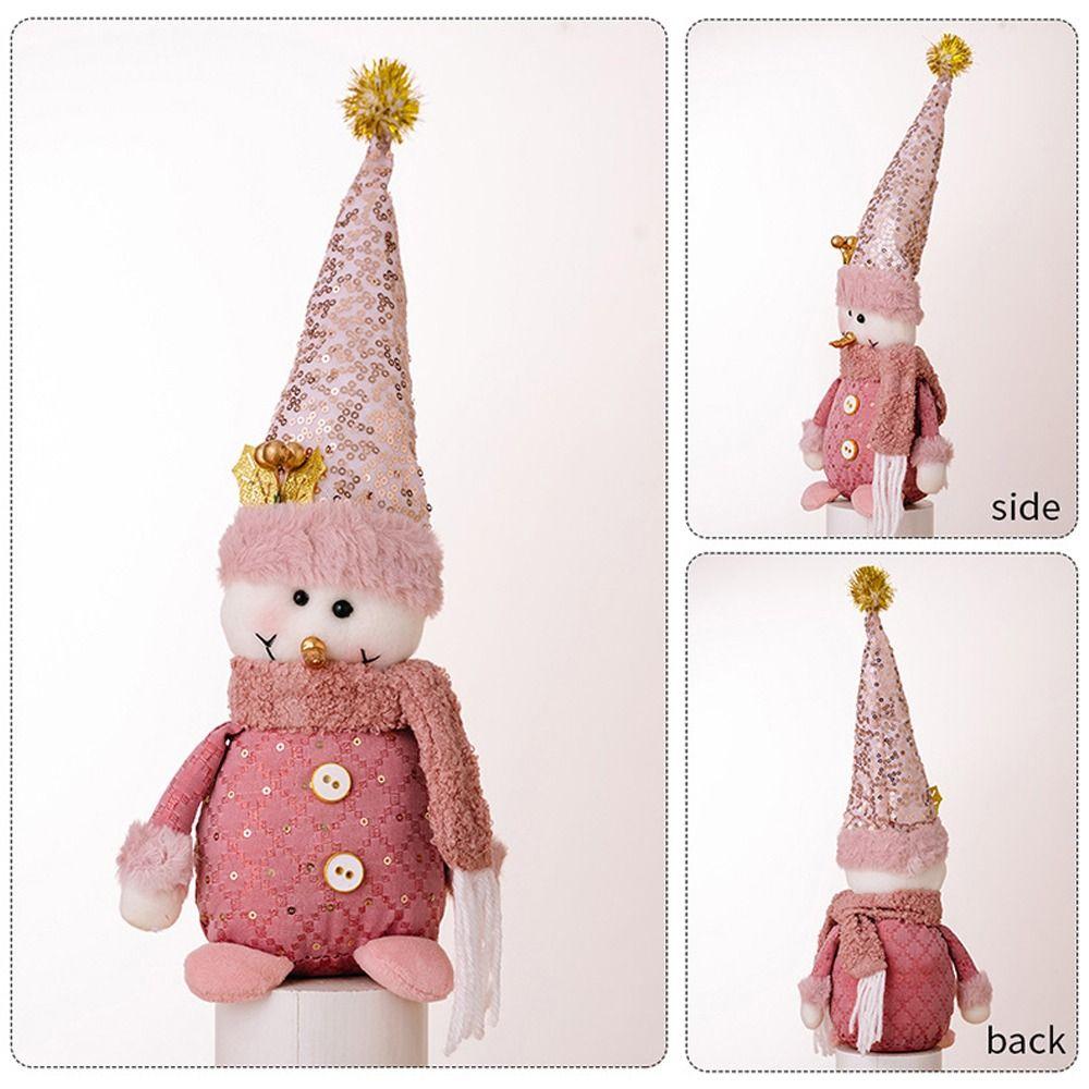 Cute Santa Claus Doll Decor Pink Merry Christmas Decorations  New Year Gifts