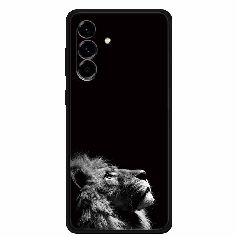 For Samsung Galaxy S25 FE 5G Case Soft Silicone TPU Black Phone Cover For Galaxy S25 FE 5G Protective Cartoon Bumper Coque S25FE