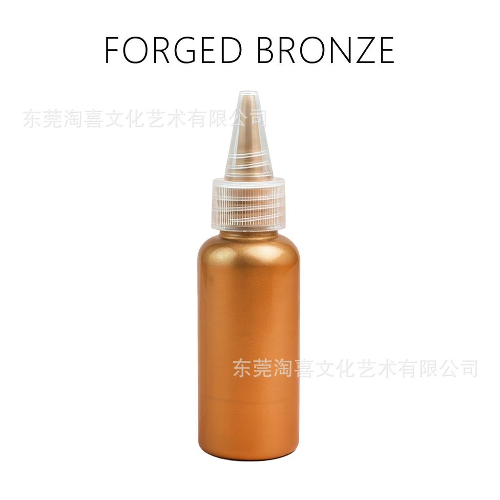 50ml Perleťová akrylová barva Voděodolný kovový umělecký pigment v mačkací lahvičce Potřeby pro DIY řemesla Malování na plátno