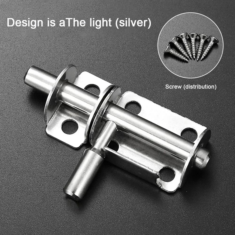 Stainless Steel Door Latch Solid Sliding Door Bolts Latch Hasp Home Hardware Gate Safety Toilet Wooden Door Lock Bolts