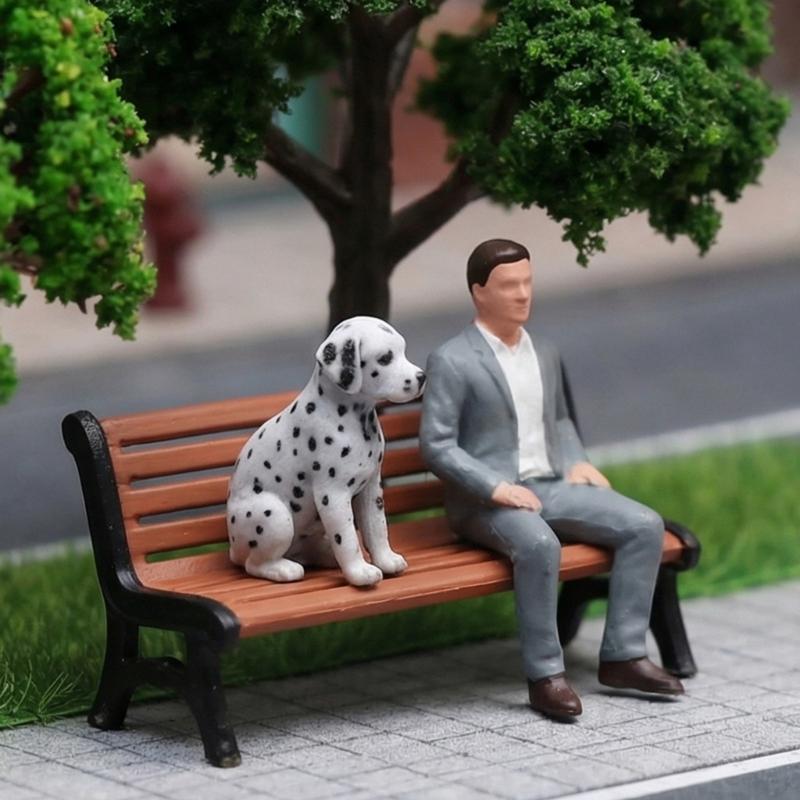 1/64 Scale Resin Pet Statue 3D Print Dog/Cats Shape Figurine Handmade Miniature Model Ideal For Home Display