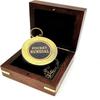 Pocket Sundial Compass, Both Side On Lid Handwork