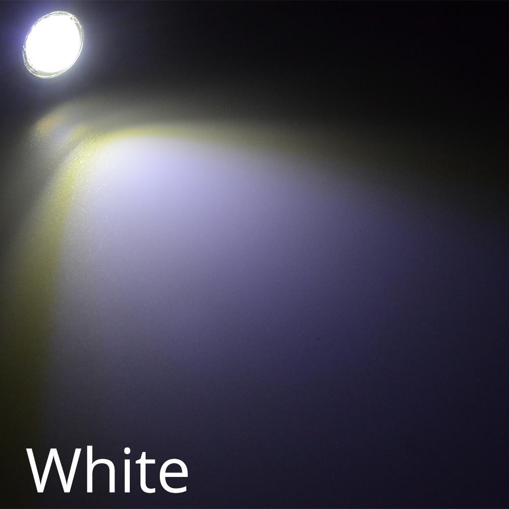 2 stk Ny 18MM bil Eagle Eye Silver Shell DRL Led Kjørelys LED 12V Backup Rygge parkeringssignal Biler Lampe