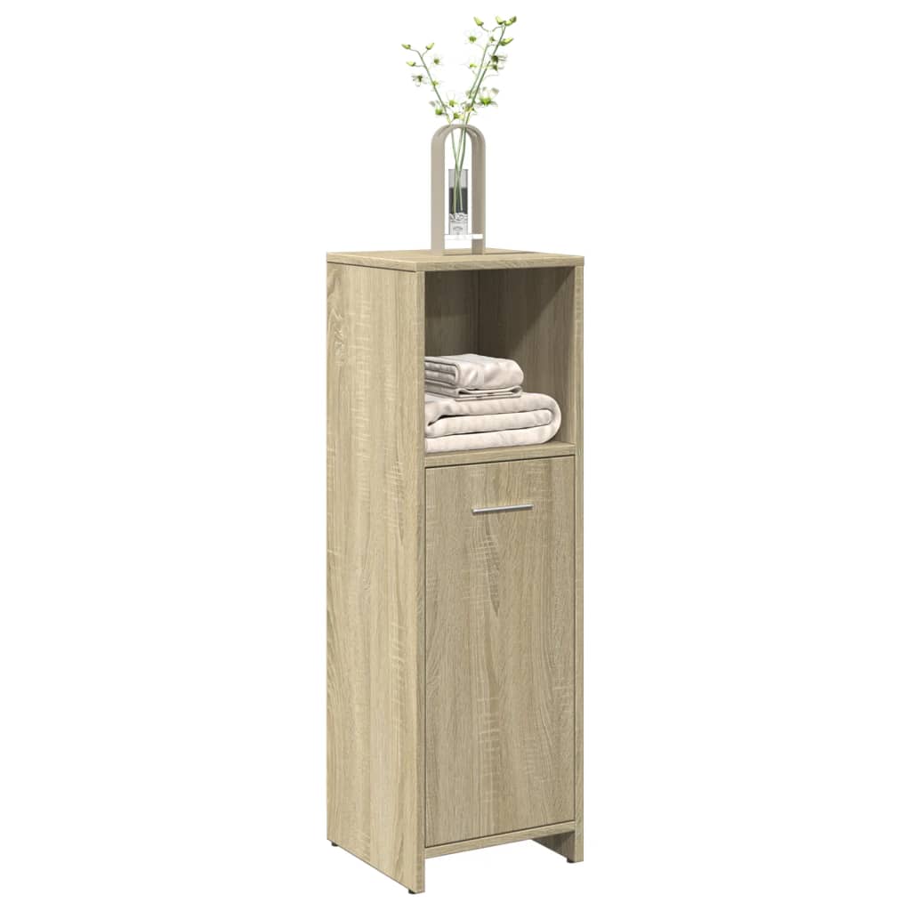 Moderne Badezimmerschränke, Aufbewahrungsschränke Für Bad, Flur, Sideboard Für Wohnzimmer, Sonoma Eiche 30x30x95 Cm Holzwerkstoff