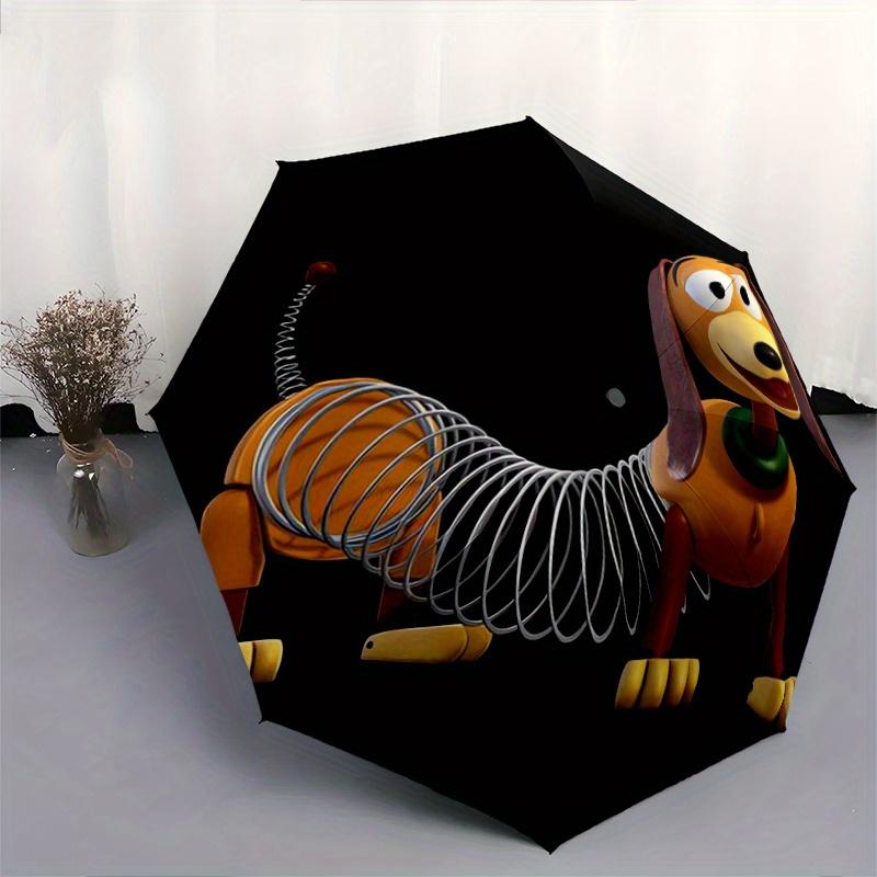 Toy Story Slinky Dog Automatic Opening and Closing Folding - A Good Choice for Gifts, Fashionable and Convenient Umbrella With Cute Cartoon
