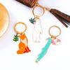 Cartoon Animal Stainless Steel Key Chain Cute Key Chain Car Key Ring Couple Pendant