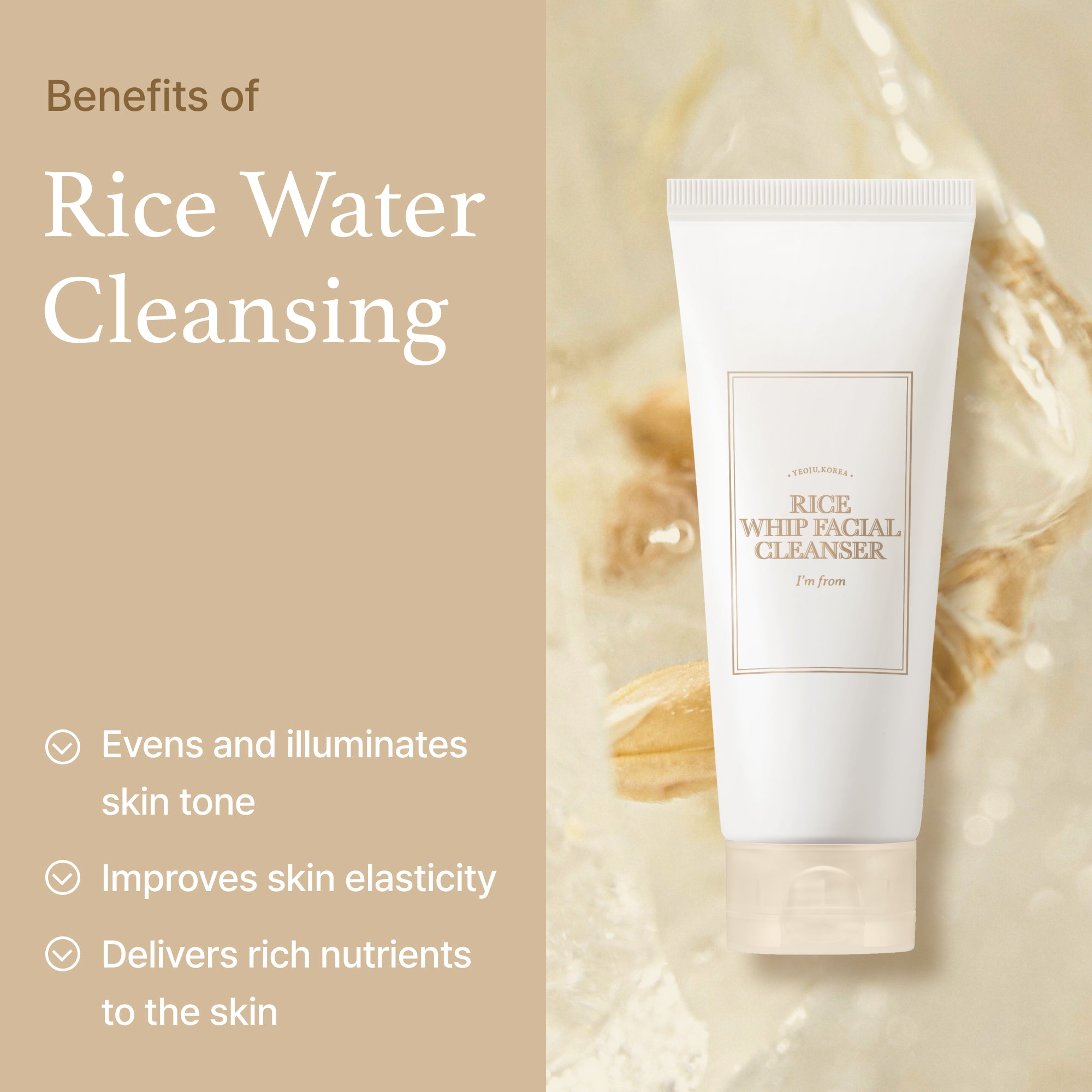

I m from Rice Whip Facial Cleanser 150ml