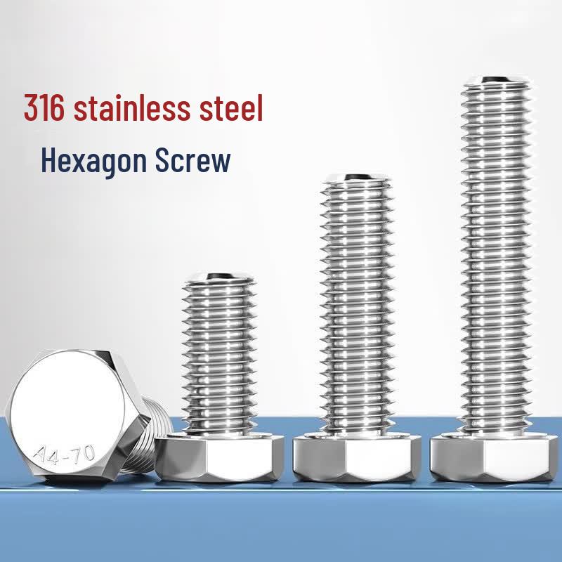 Langsaizepo 316 Stainless Steel Hex Bolts