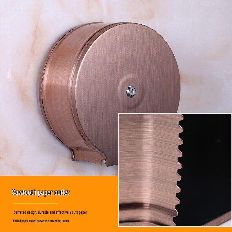 304 Stainless Steel Wall-Mounted Large Roll Paper Holder