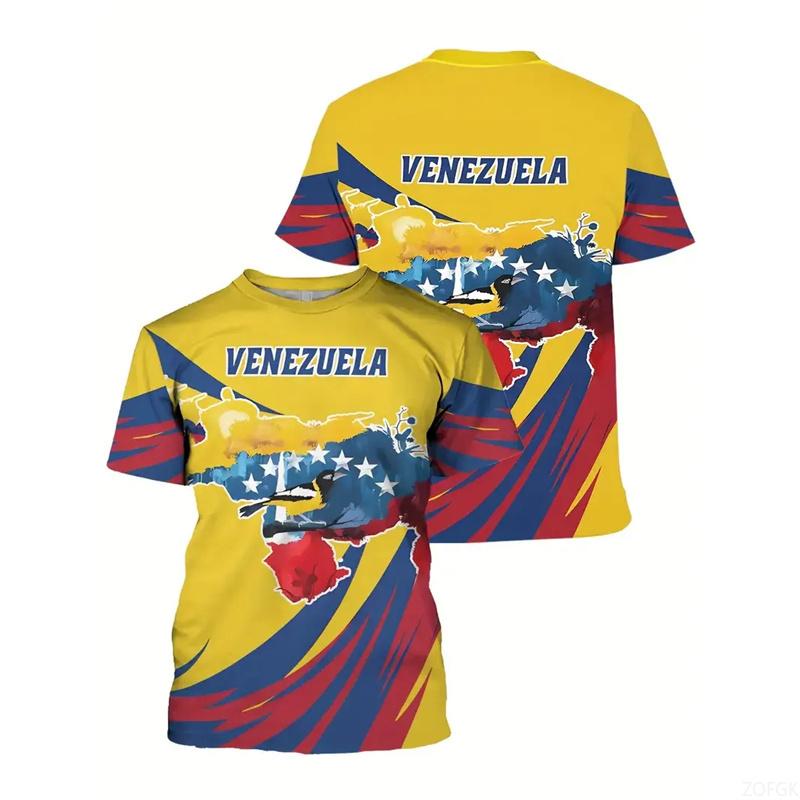 Summer Printed Casual and Comfortable Round Neck Short Sleeved T-shirt Top